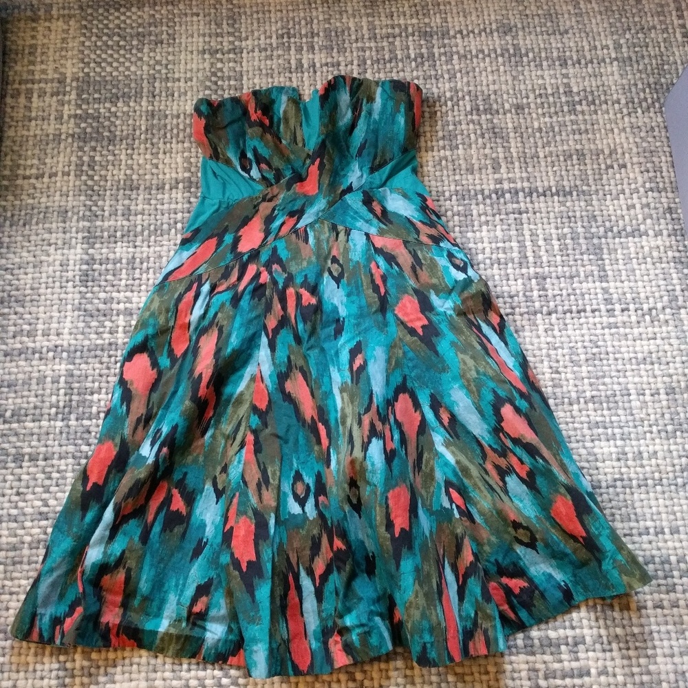 Girls from savory blurred ikat dress